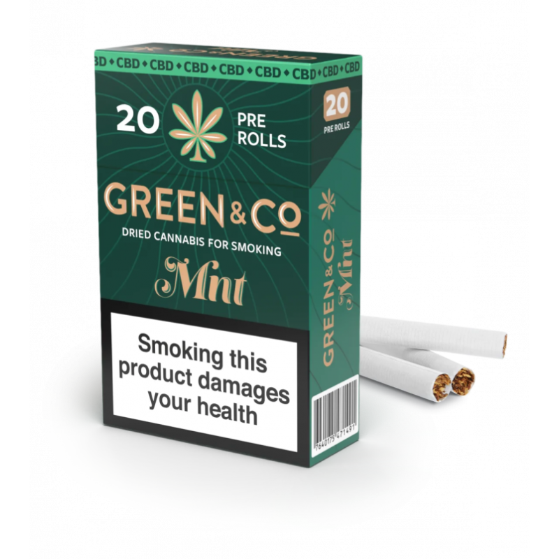 Cigarettes CBD Green&Co Menthol